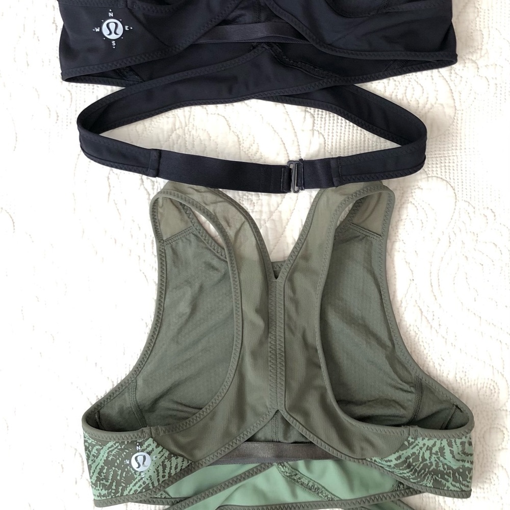 2 Lululemon Yoga Tops w/ wrap around strap bundle